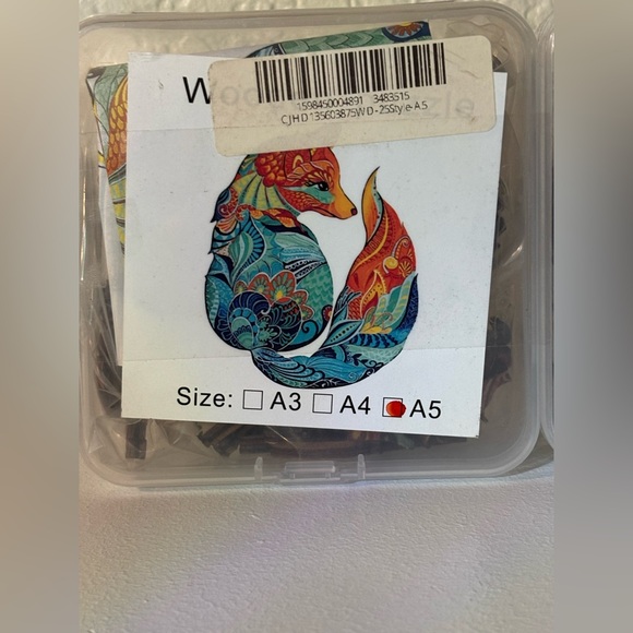 Colorful Animal Wooden Puzzle Set - Picture 3 of 8